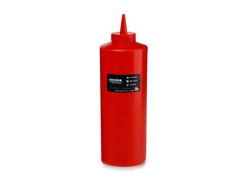 Bora BO2107 Ketçap Mayonez Şişe Kapaklı 950 ml Kırmızı