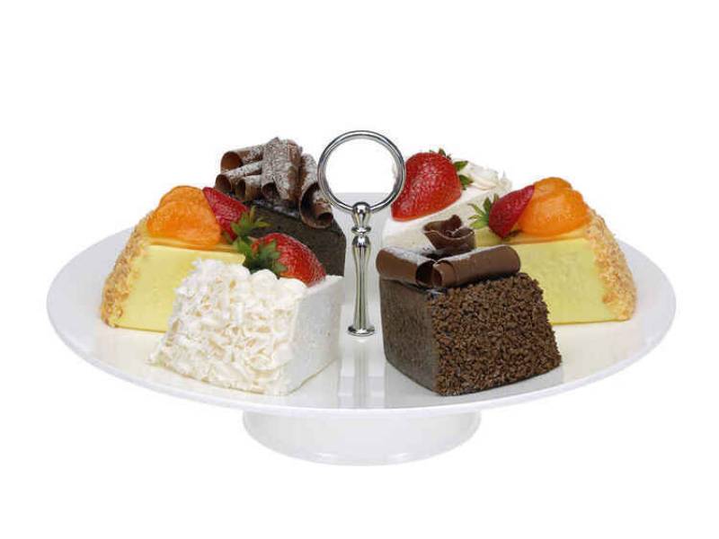 Bora BO383 Gastronomi Teşhir Tepsisi Ayaklı Yuvarlak 35 Cm