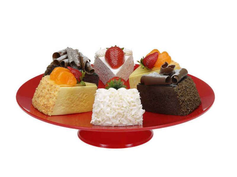 Bora BO385 Gastronomi Teşhir Tepsisi Ayaklı Yuvarlak 25 Cm