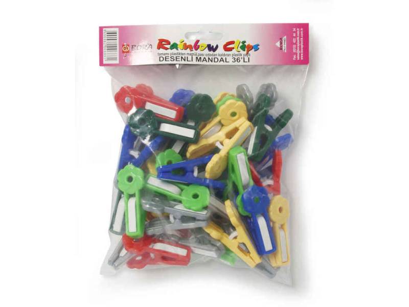 Bora BO688 Plastik Mandal Desenli 36 Adet
