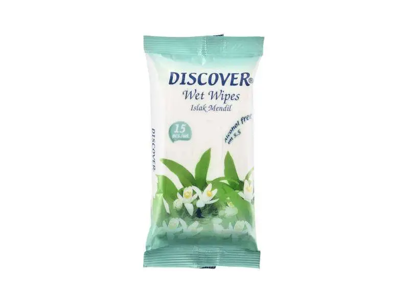 Discover Islak Mendil 15 li Yeşil