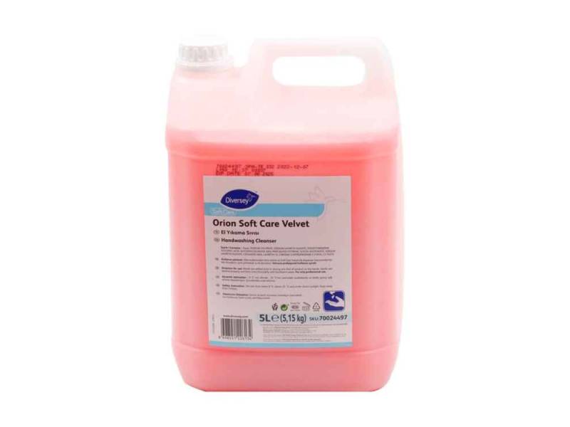 Diversey Orion Soft Care Velvet Pembe El Sabunu 5.15 Kg