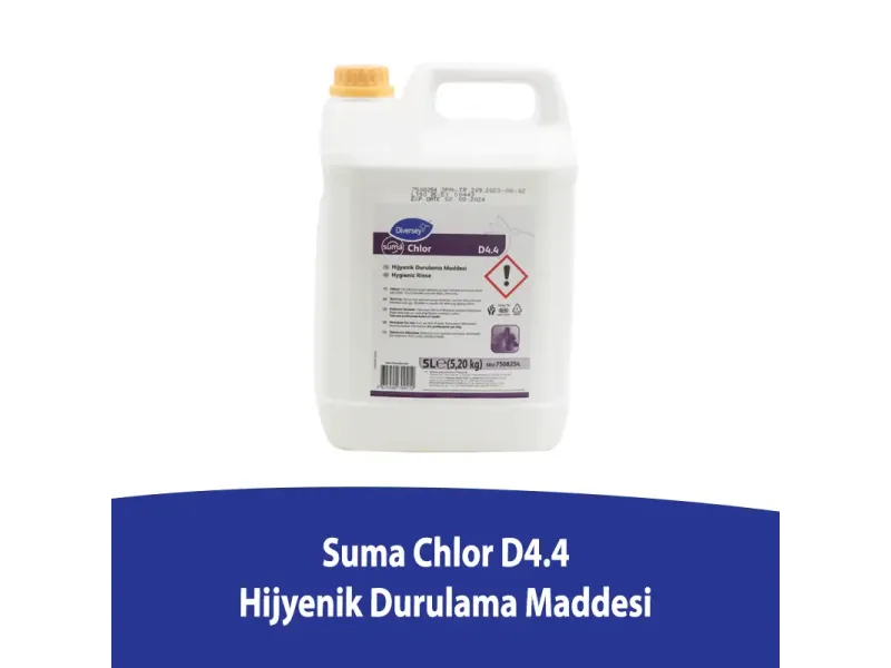 Diversey Suma Chlor D44 Hijyenik Meyve ve Sebze Durulama 5 Lt