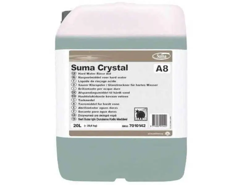 Diversey Suma Crystal A8 Asitli Bulaşık Parlatıcısı 20 Kg Diversey Suma Crystal A8 Asitli Bulaşık Parlatıcısı 20 Kg