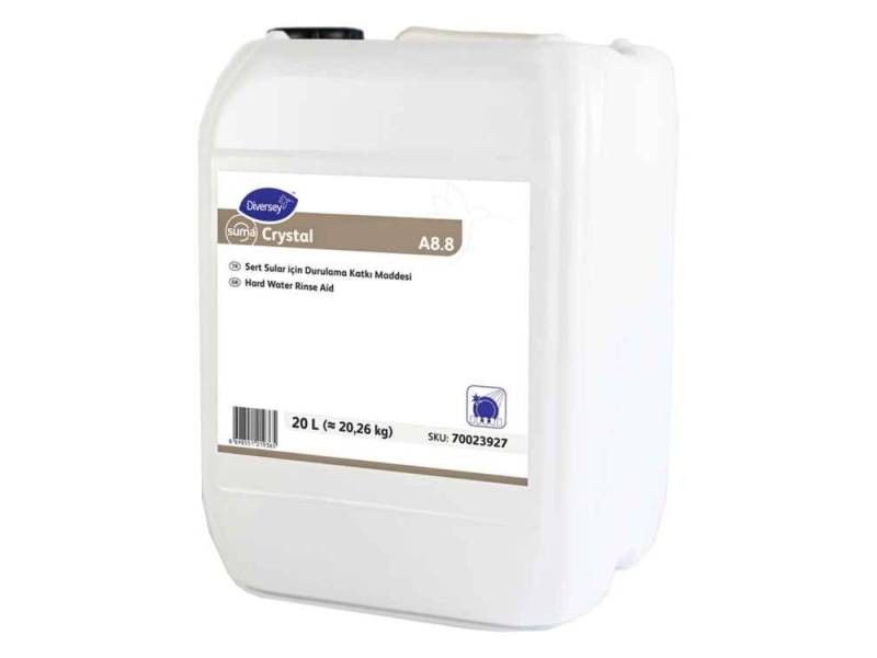 Diversey Crystal A8.8 Asitli Bulaşık Parlatıcı 20.26 Kg
