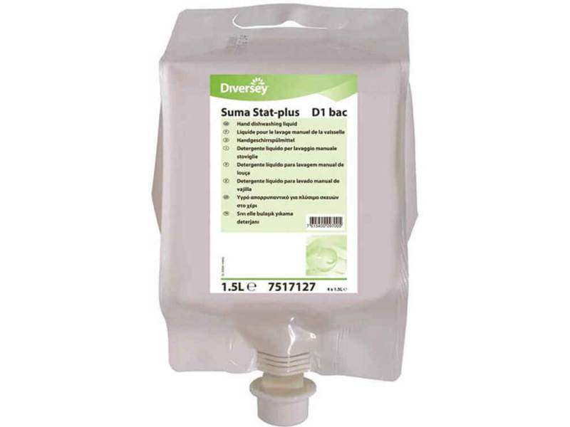 Diversey Suma Stat Plus D1 Bac Elde Bulaşık Yıkama Deterjanı Konsantre 1,5 Lt