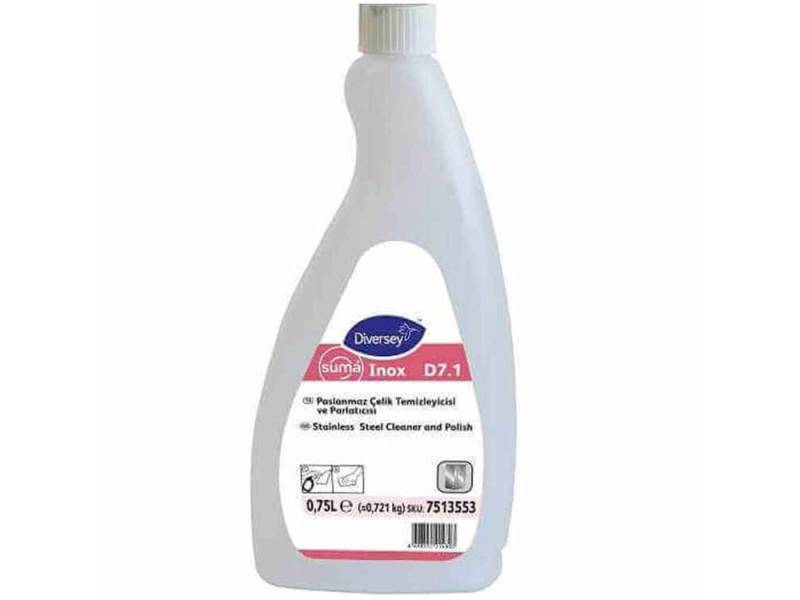 Diversey Suma Inox D7.1 Paslanmaz Çelik Temizleyici ve Parlatıcı 750 Ml