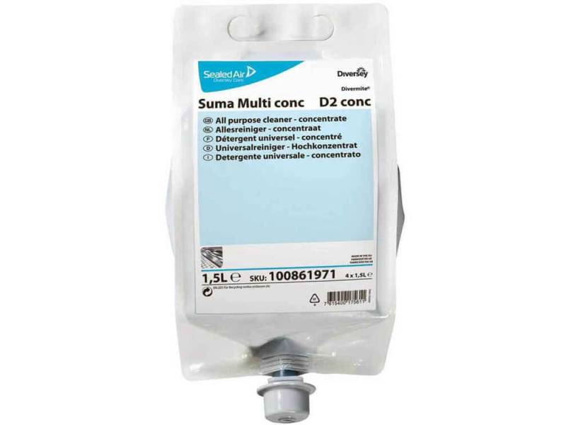 Diversey Suma Multi Conc D2 Konsantre Genel Temizlik Ürünü 1.5 Lt