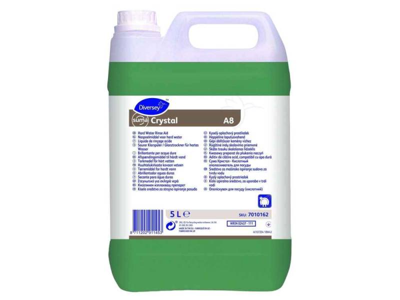 Diversey Suma Crystal A8 Asitli Bulaşık Parlatıcı 5.2 Kg