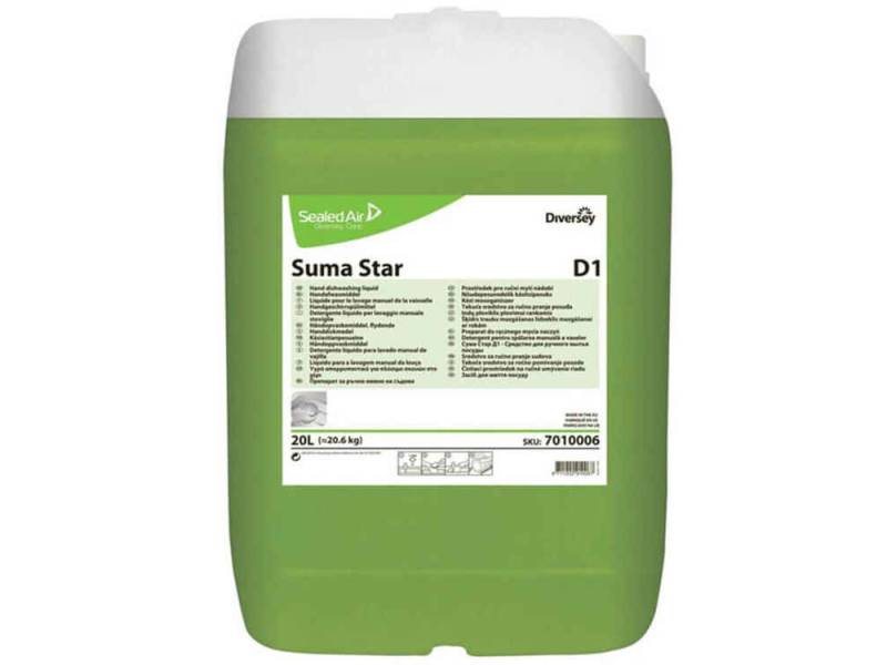 Diversey Suma Star D1 Elde Bulaşık Yıkama Deterjanı 20 Lt