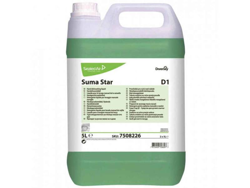 Diversey Suma Star D1 Elde Bulaşık Yıkama Deterjanı 5 Lt
