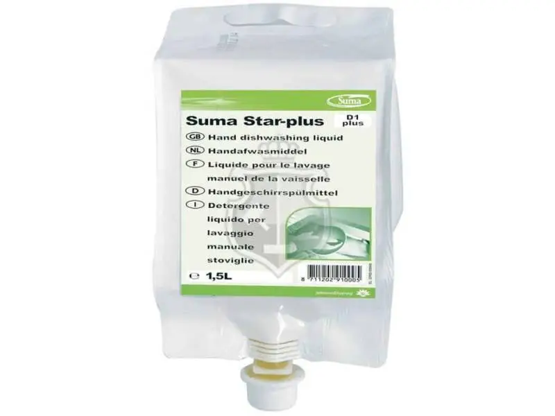 Diversey Suma Star Plus D1 Plus Konsantre Elde Bulaşık Yıkama Deterjanı 1.5 Lt