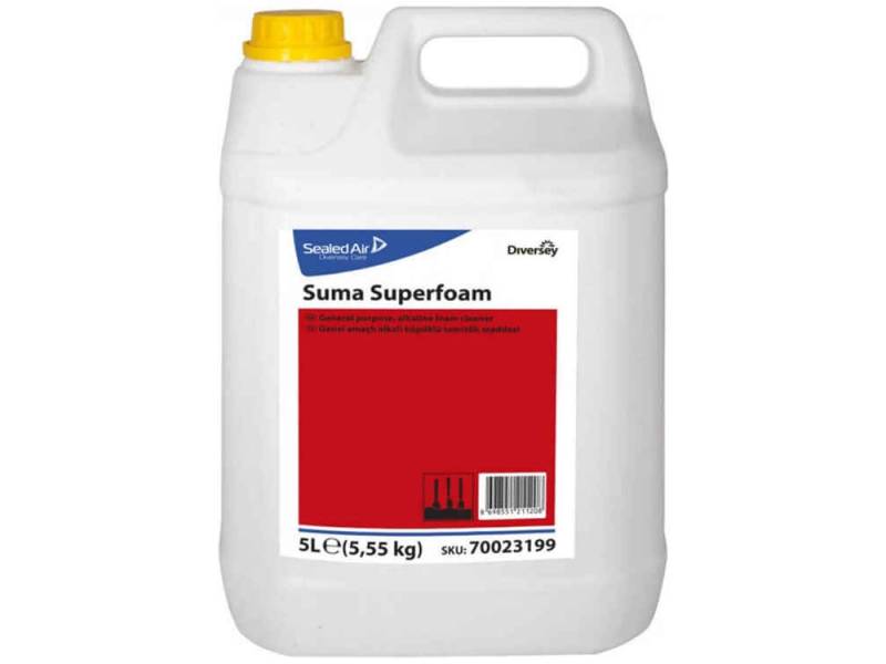 Diversey Suma SuperFoam Ağır Yağ ve Kir Çözücü Deterjan Köpüklü 5 Lt