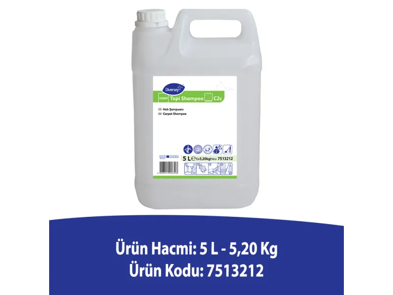 Diversey Taski Tapi Shampoo C2c Halı Yıkama Şampuanı 5 L Diversey Taski Tapi Shampoo C2c Halı Yıkama Şampuanı 5 L
