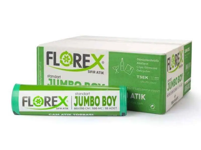 Florex Cam Atık Çöp Poşeti 80x110 800 GR 10 Rulo Florex Cam Atık Çöp Poşeti 80x110 800 GR 10 Rulo