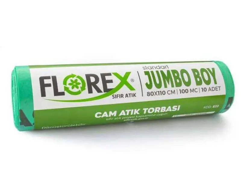 Florex Cam Atık Çöp Poşeti 80x110 800 GR 10 Rulo Florex Cam Atık Çöp Poşeti 80x110 800 GR 10 Rulo