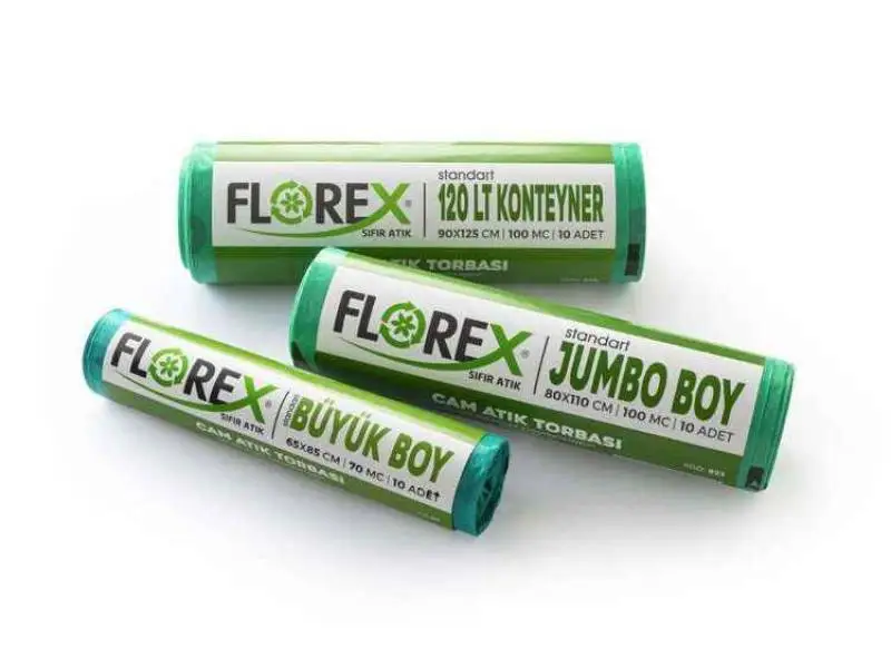 Florex Cam Atık Çöp Poşeti 80x110 800 GR 10 Rulo Florex Cam Atık Çöp Poşeti 80x110 800 GR 10 Rulo