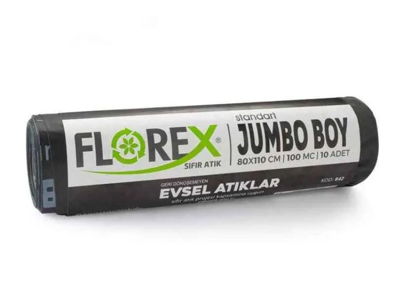 Florex Evsel Atık Çöp Poşeti 80x110 800 GR 10 Rulo Florex Evsel Atık Çöp Poşeti 80x110 800 GR 10 Rulo