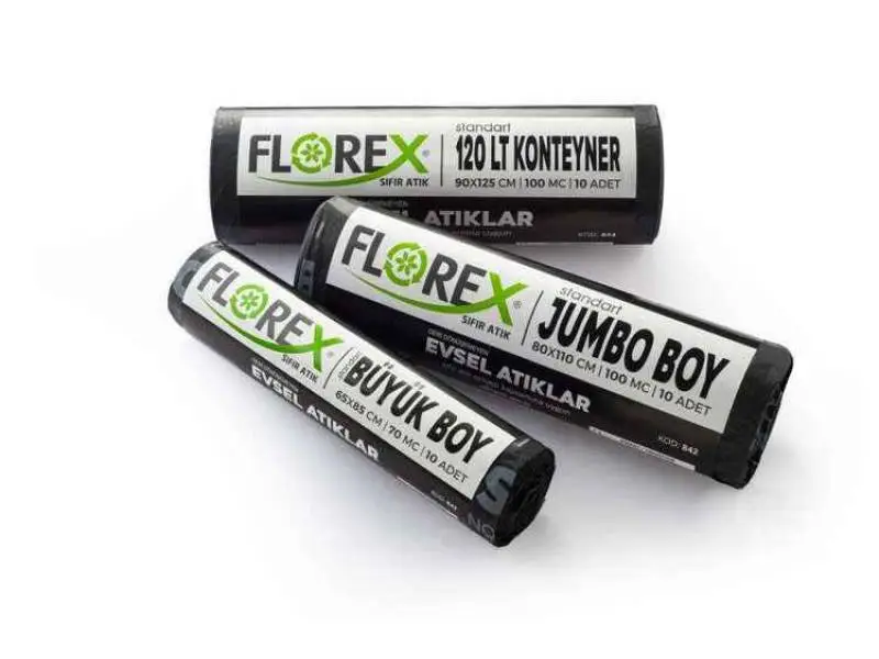 Florex Evsel Atık Çöp Poşeti 80x110 800 GR 10 Rulo Florex Evsel Atık Çöp Poşeti 80x110 800 GR 10 Rulo