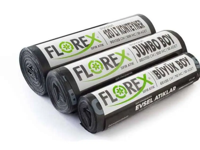 Florex Evsel Atık Çöp Poşeti 80x110 800 GR 10 Rulo Florex Evsel Atık Çöp Poşeti 80x110 800 GR 10 Rulo