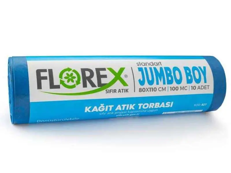 Florex Kağıt Atık Çöp Poşeti 80x110 800 GR 10 Rulo Florex Kağıt Atık Çöp Poşeti 80x110 800 GR 10 Rulo