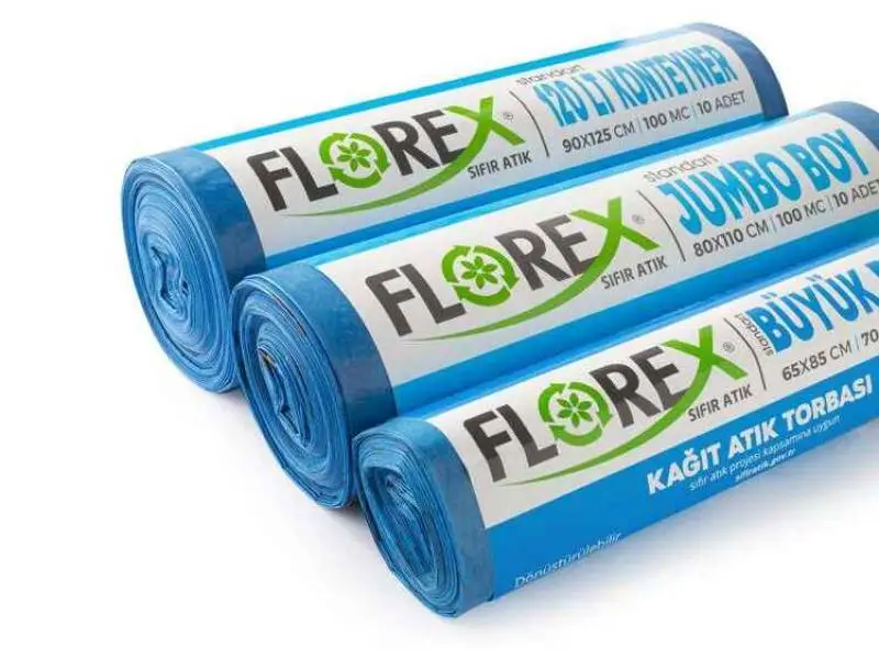 Florex Kağıt Atık Çöp Poşeti 80x110 800 GR 10 Rulo Florex Kağıt Atık Çöp Poşeti 80x110 800 GR 10 Rulo