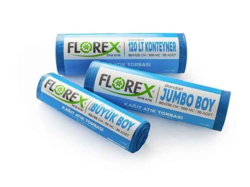 Florex Kağıt Atık Çöp Poşeti 80x110 800 GR 10 Rulo Florex Kağıt Atık Çöp Poşeti 80x110 800 GR 10 Rulo