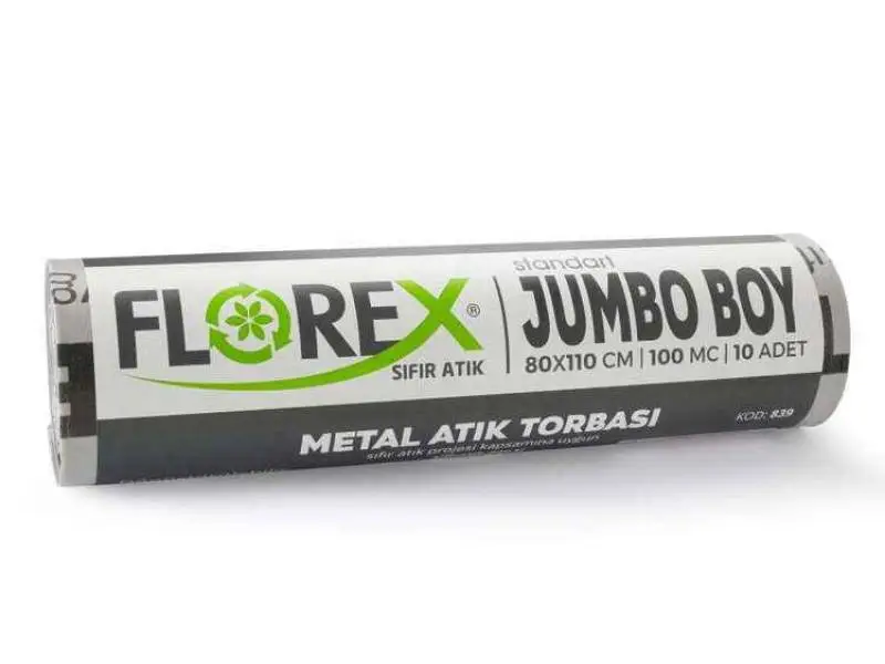 Florex Metal Atık Çöp Poşeti 80x110 800 GR 10 Rulo Florex Metal Atık Çöp Poşeti 80x110 800 GR 10 Rulo