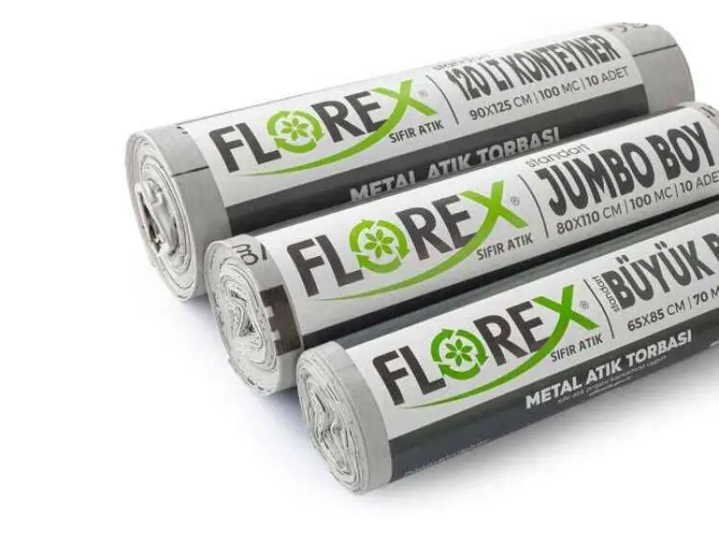 Florex Metal Atık Çöp Poşeti 80x110 800 GR 10 Rulo Florex Metal Atık Çöp Poşeti 80x110 800 GR 10 Rulo
