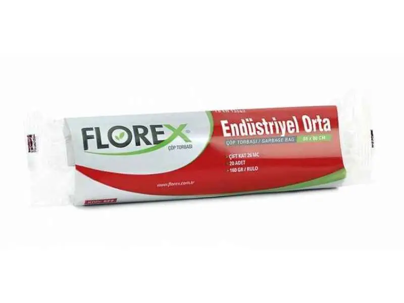 Florex Orta Boy Çöp Poşeti 55x60 160 GR 25 Rulo Florex Orta Boy Çöp Poşeti 55x60 160 GR 25 Rulo