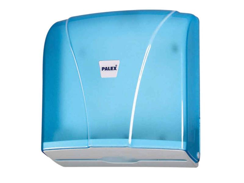 Palex 3464-1 Z Katlama Havlu Dispenseri 300 lü Şeffaf Mavi
