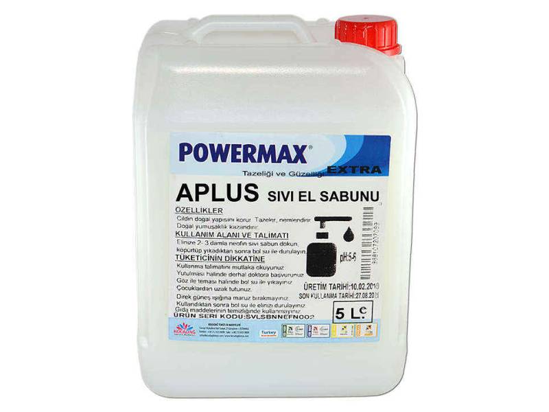 Powermax A Plus Sıvı El Sabunu 5 KG