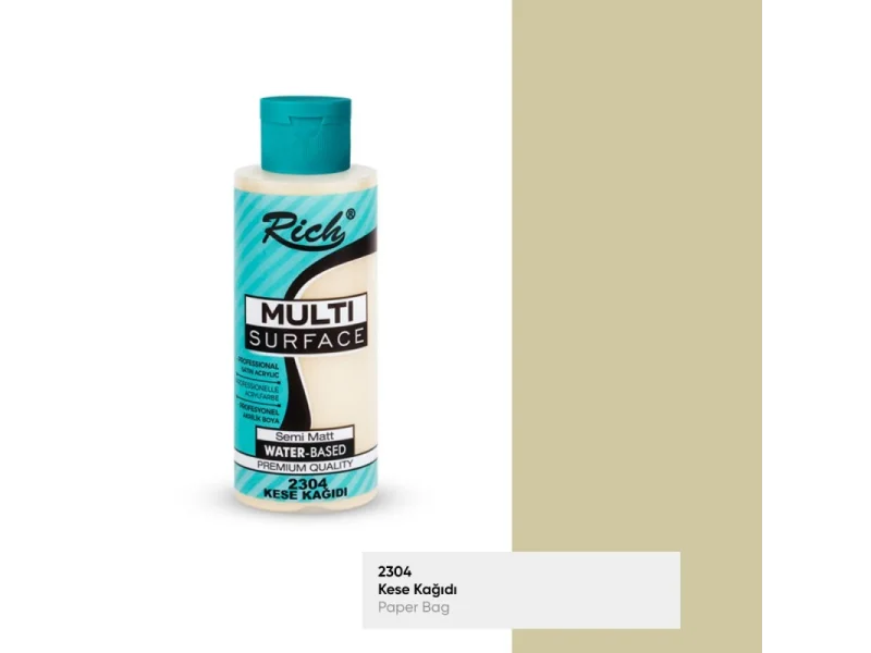 RICH MULTİ AKRİLİK BOYA 2304 KESEKAĞIDI 120 cc RICH MULTİ AKRİLİK BOYA 2304 KESEKAĞIDI 120 cc