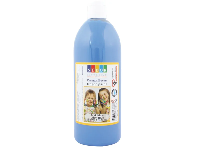 SÜDOR PARMAK BOYASI AÇIK MAVİ 500 ml 8009-07 SÜDOR PARMAK BOYASI AÇIK MAVİ 500 ml 8009-07