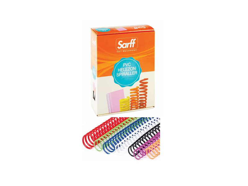 SARFF 8 mm 4/1 PLASTİK HELEZON SPİRAL SİYAH 200LÜ 15210009 SARFF 8 mm 4/1 PLASTİK HELEZON SPİRAL SİYAH 200LÜ 15210009