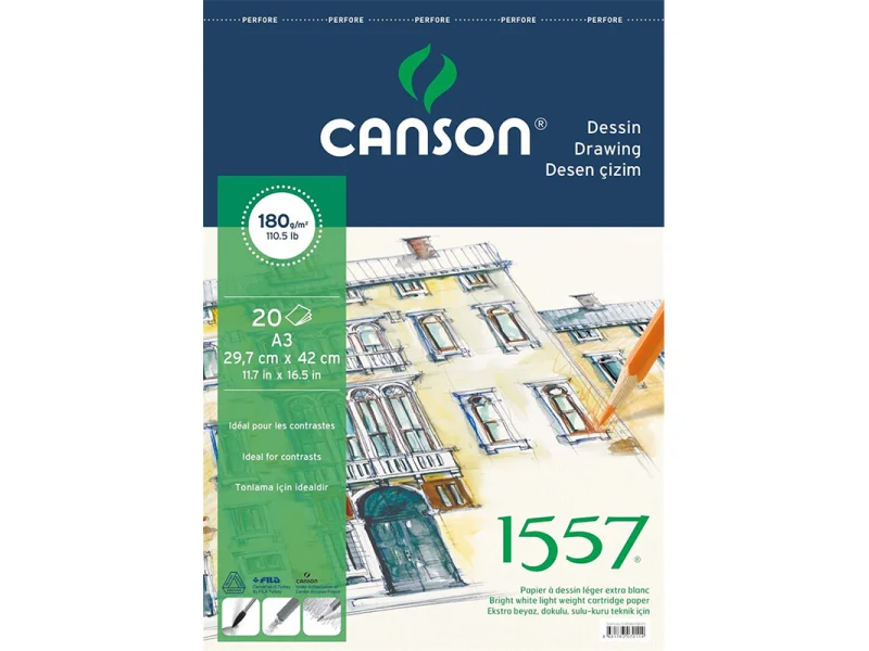 CANSON A3 29,7x42 cm RESİM DEF.180 gr 18020A3US CANSON A3 29,7x42 cm RESİM DEF.180 gr 18020A3US
