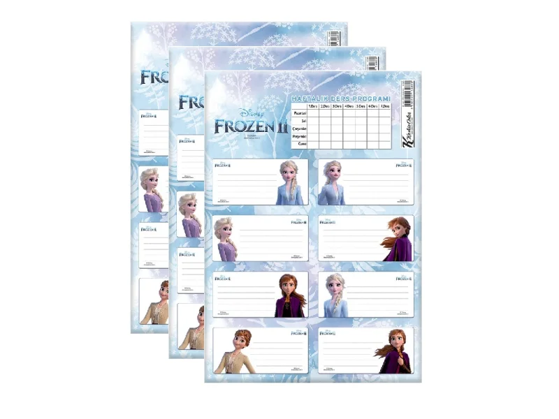 KESKİN FROZEN II 3 LÜ DERS PROGRAMLI ETİKET 220130 KESKİN FROZEN II 3 LÜ DERS PROGRAMLI ETİKET 220130