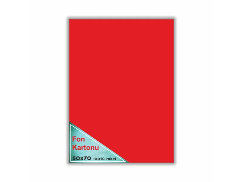 ÇINAR FON KARTONU KIRMIZI 48x68 100'LÜ 50002 ÇINAR FON KARTONU KIRMIZI 48x68 100'LÜ 50002