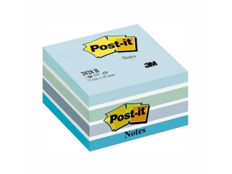 3M 2028-B MAVİ TONLARI POST-IT 76x76mm 450YP. 3M 2028-B MAVİ TONLARI POST-IT 76x76mm 450YP.