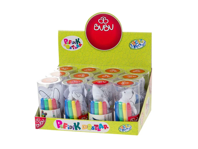 BU-BU 00068 PUFİDİK DOSTLAR +4 AD.BOYA KALEMİ SET BU-BU 00068 PUFİDİK DOSTLAR +4 AD.BOYA KALEMİ SET