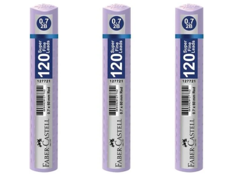 FABER GRIP MİN 0.7 PASTEL MOR 60 mm 120 Lİ TÜP 127738 FABER GRIP MİN 0.7 PASTEL MOR 60 mm 120 Lİ TÜP 127738