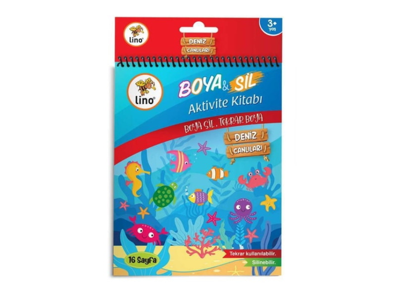 LINO BS-1002 BOYA SİL BOYAMA KİTABI DENİZALTI LINO BS-1002 BOYA SİL BOYAMA KİTABI DENİZALTI