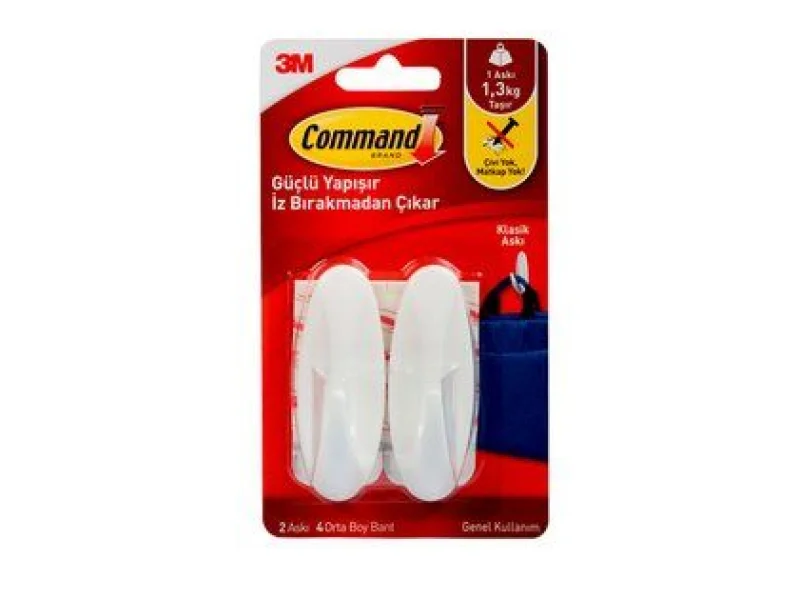 3M 17081-TR COMMAND ORTA BOY ASKI BEYAZ 3M 17081-TR COMMAND ORTA BOY ASKI BEYAZ