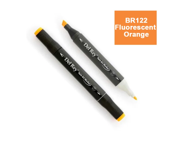 DEL REY TWIN MARKER F122 FLUORESCENT ORANGE ÇİFT UÇLU GRAFİK KALEMİ MN-DR122 DEL REY TWIN MARKER F122 FLUORESCENT ORANGE ÇİFT UÇLU GRAFİK KALEMİ MN-DR122