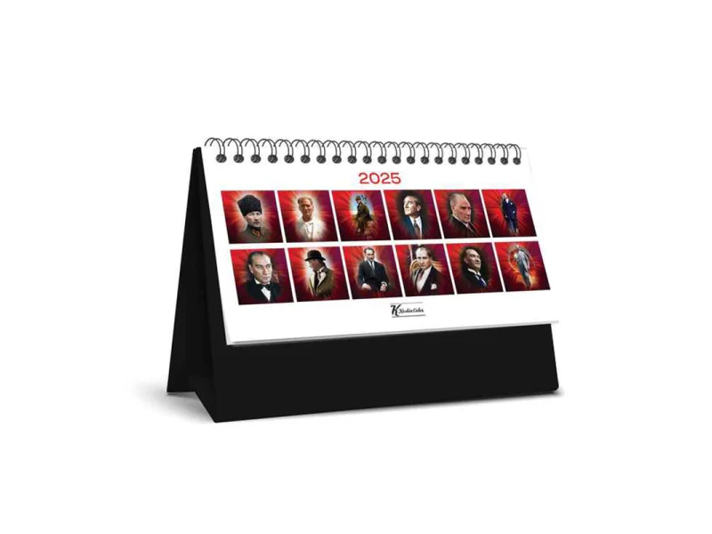 KESKİN TAKVİM MTP-820 PLASTİK ÜÇGEN MASA TAKVİMİ ATATÜRK 600043