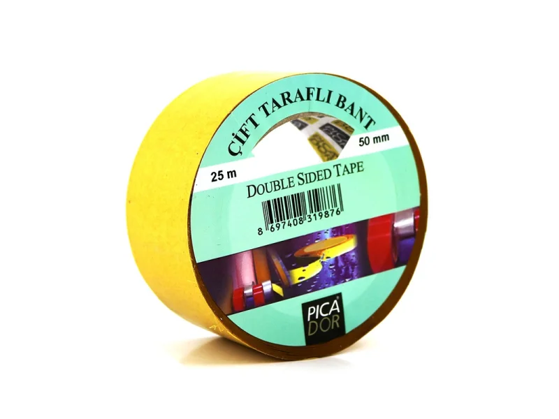 PİCADOR 50 mm X 25 mt ÇİFT TARAFLI BANT KL 008 PİCADOR 50 mm X 25 mt ÇİFT TARAFLI BANT KL 008