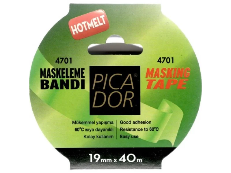 PİCADOR 19x40 mt HOTMELT MASKELEME BANDI KP004 PİCADOR 19x40 mt HOTMELT MASKELEME BANDI KP004