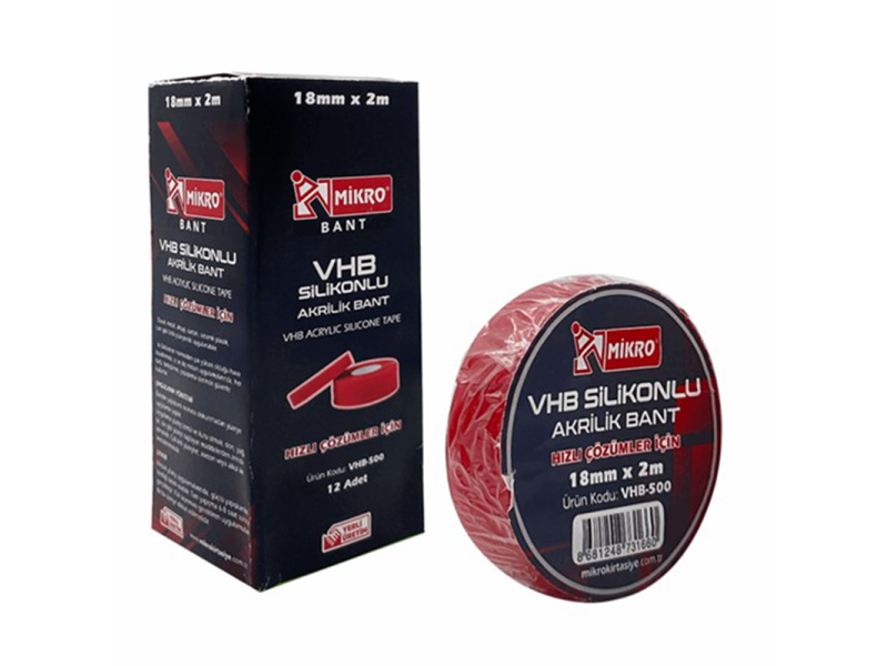 MİKRO VHB-500 18mmx2mt AKRİLİK BANT