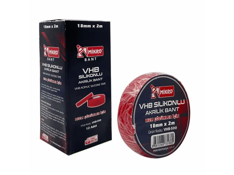 MİKRO VHB-500 18mmx2mt AKRİLİK BANT MİKRO VHB-500 18mmx2mt AKRİLİK BANT