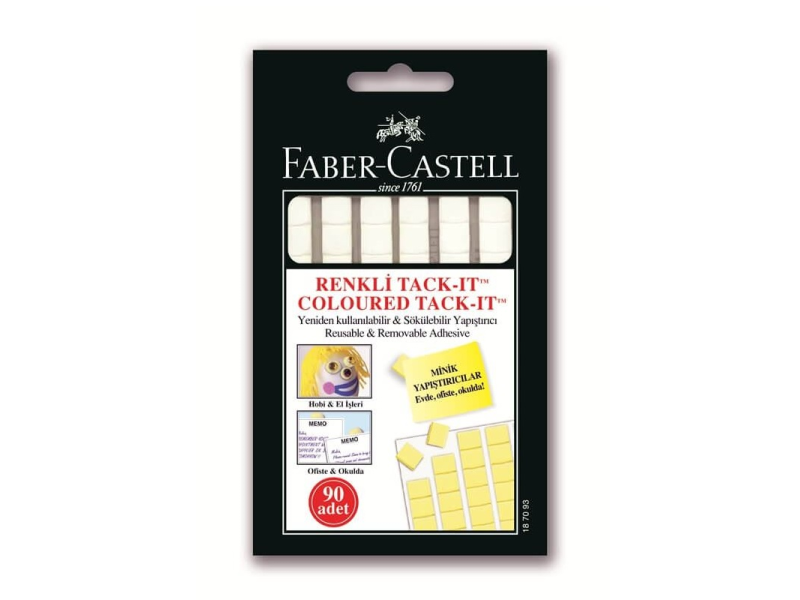 FABER TACK-IT SARI/MOR/ORANJ RENKLER 50 gr 90 LI 51301870930 FABER TACK-IT SARI/MOR/ORANJ RENKLER 50 gr 90 LI 51301870930